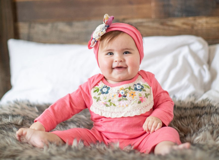 Mimi & Maggie, Baby Girl Apparel - Rompers,  Mimi & Maggie Wildflowers Romper