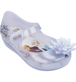Mini Melissa, Shoes - Girl,  Mini Melissa 'Frozen' Ultra 25 Mary Jane Pearl White Glitter