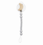Mud Pie Gray Moon Wood & Silicone Pacy Clip - Eden Lifestyle