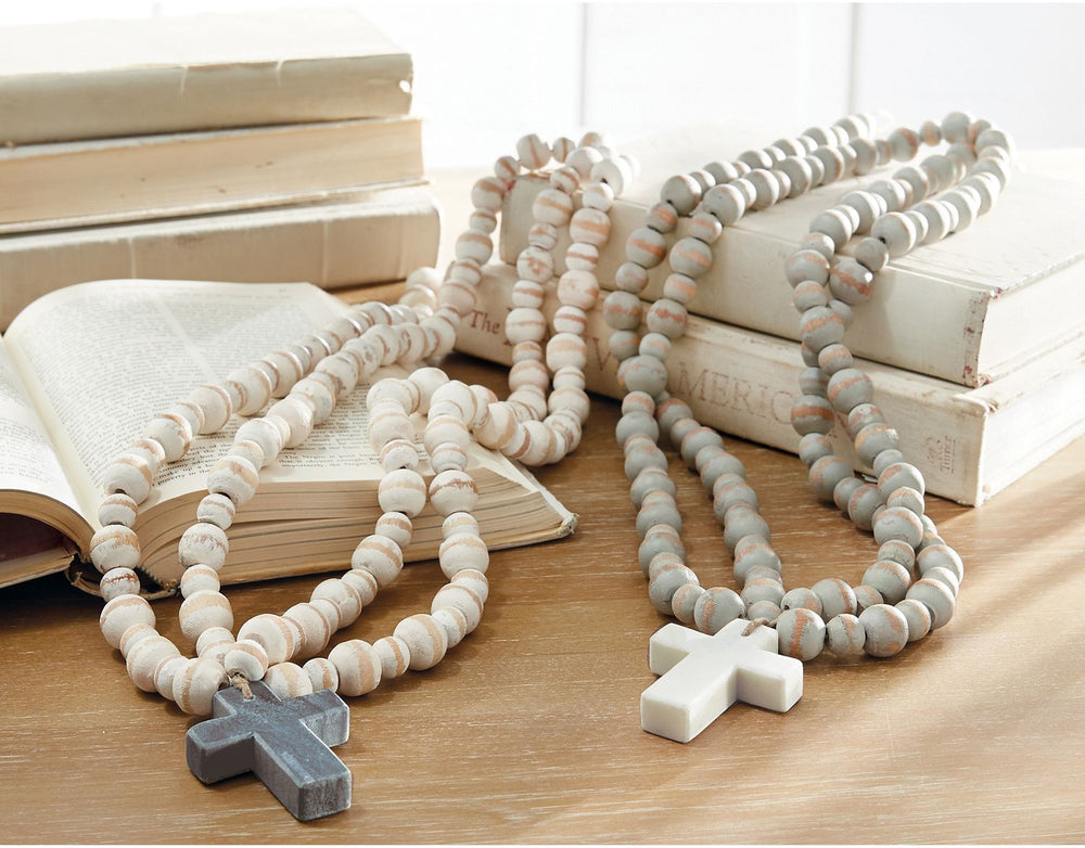 Marble Cross Decorative Beads - Eden Lifestyle