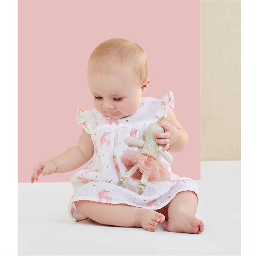 Mud Pie, Baby Girl Apparel - Dresses,  Mud Pie Baby Girl Muslin Unicorn Dress