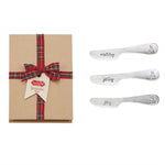 Mud Pie, Home - Serving,  Mud Pie - Pewter Christmas Spreader Set