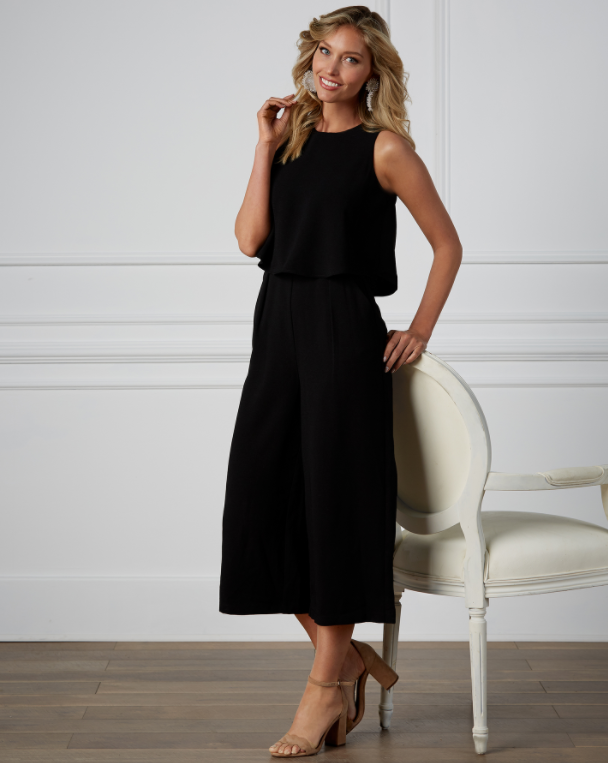 Mud Pie Celine Black Jumpsuit - Eden Lifestyle