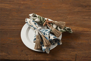 Mud Pie Blue Leaf Napkin Set - Eden Lifestyle