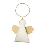 Mud Pie Marble Angel Ornament - Eden Lifestyle