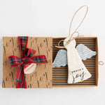 Mud Pie, Gifts - Other,  Mud Pie - Peace & Joy Stamped Angel Ornament