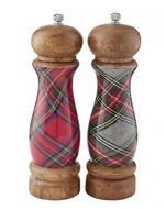 Mud Pie Tartan Salt & Pepper Grinder Set - Eden Lifestyle