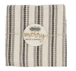 Mud Pie Buffalo Check Dish Towel Set - Eden Lifestyle