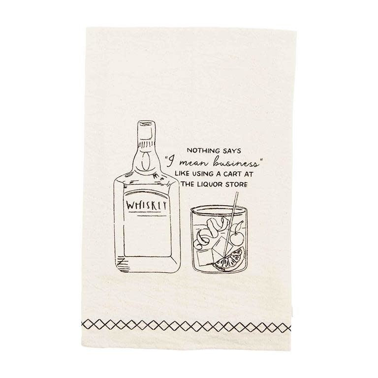 Mud Pie Whiskey Dish Towel - Eden Lifestyle