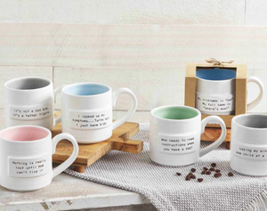 Mud Pie Dad Sentiment Mug - Eden Lifestyle