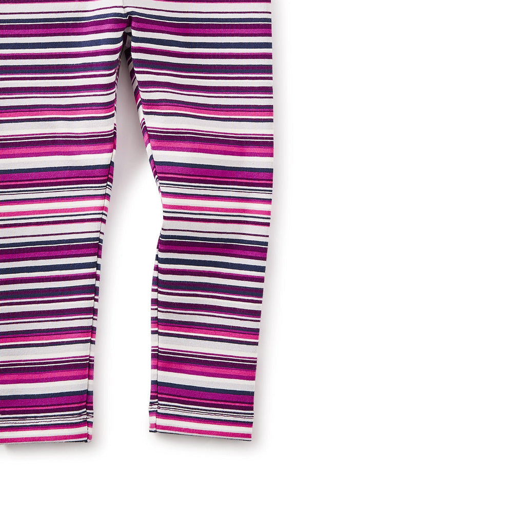 Tea Collection, Baby Girl Apparel - Leggings,  Multistripe Baby Leggings - Cosmicberry