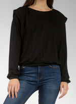 Black Shoulder Sweatshirt - Eden Lifestyle