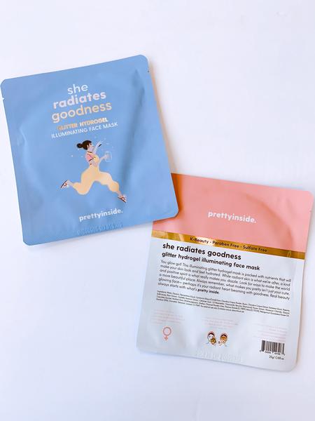 Musee, Gifts - Beauty & Wellness,  She Radiates Goodness Gold Hydrogel Illuminating Face Mask