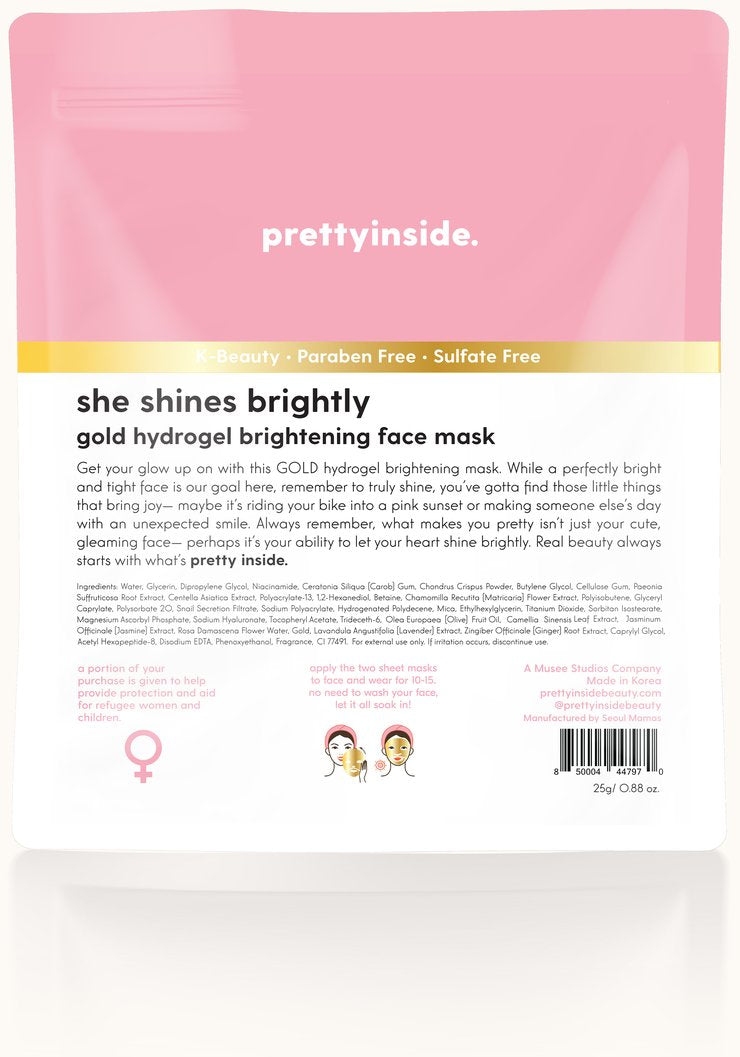 Musee, Gifts - Beauty & Wellness,  She Shines Brightly Hydrogel Face Mask