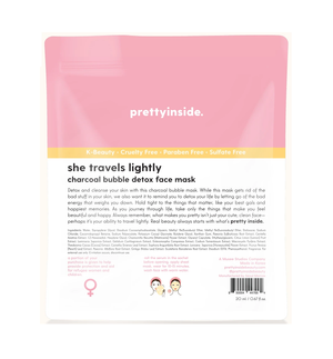 Musee, Gifts - Beauty & Wellness,  "She Travels Lightly" Charcoal Bubble Detox Face Mask
