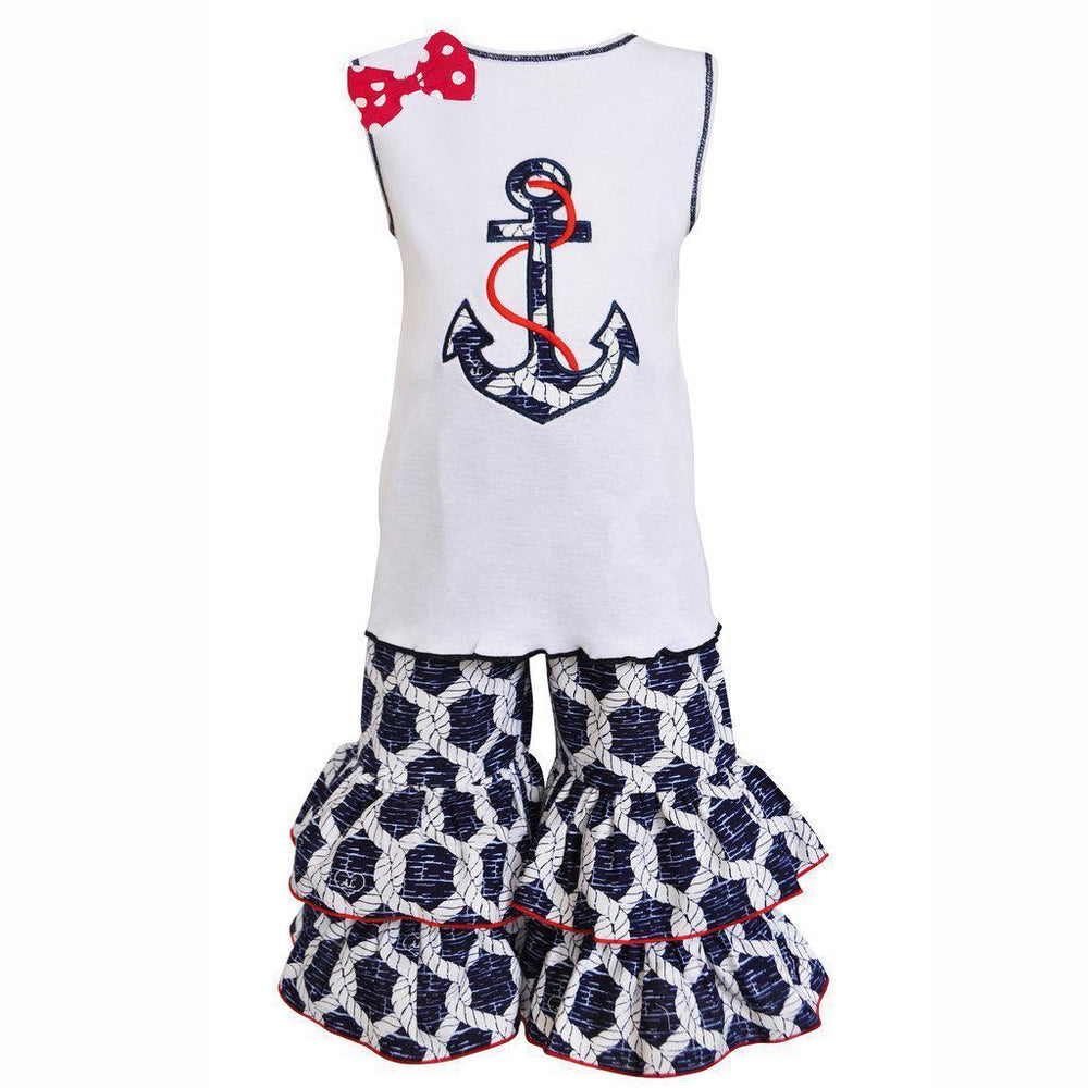 Eden Lifestyle, Baby Girl Apparel - Outfit Sets,  Nautical Girl's Set
