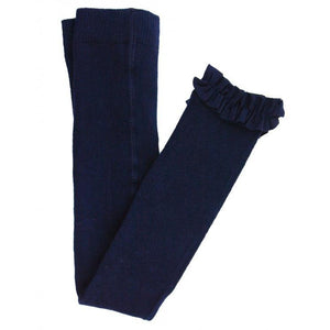 Ruffle Butts, Girl - Leggings,  Navy Footless Ruffly Tights