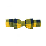 Ruffle Butts, Accessories - Bows & Headbands,  Navy & Mustard Buffalo Plaid Headband
