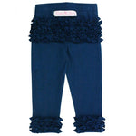 Ruffle Butts, Girl - Leggings,  Navy Ruffle Leggings