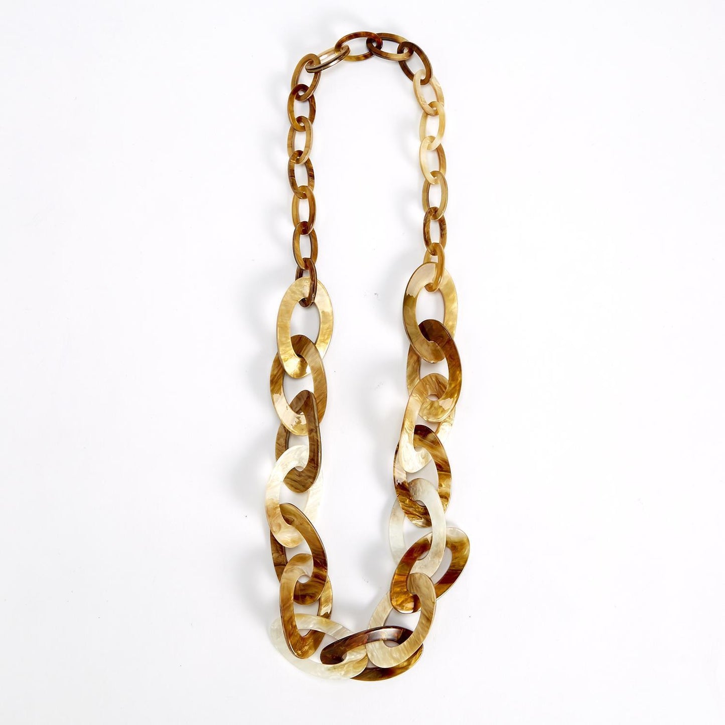 Two's Company, Accessories - Jewelry,  Long Horn Oval Link Necklace