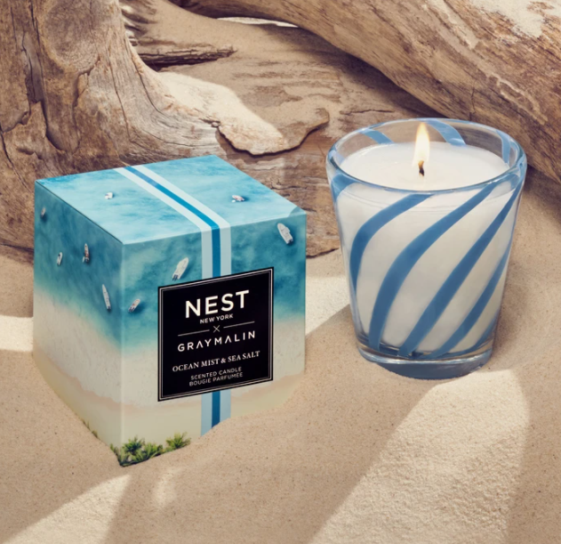 NEST New York x Gray Malin Ocean Mist & Sea Salt Classic Candle - Eden Lifestyle