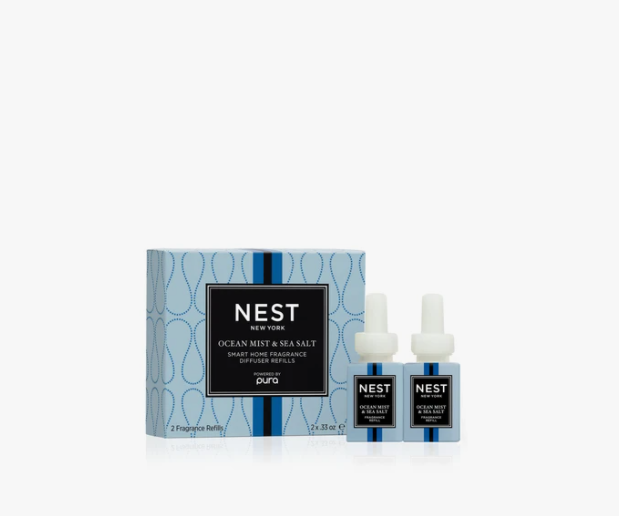 NEST Ocean Mist & Sea Salt Refill Duo for Pura Smart Home Fragrance Diffuser - Eden Lifestyle