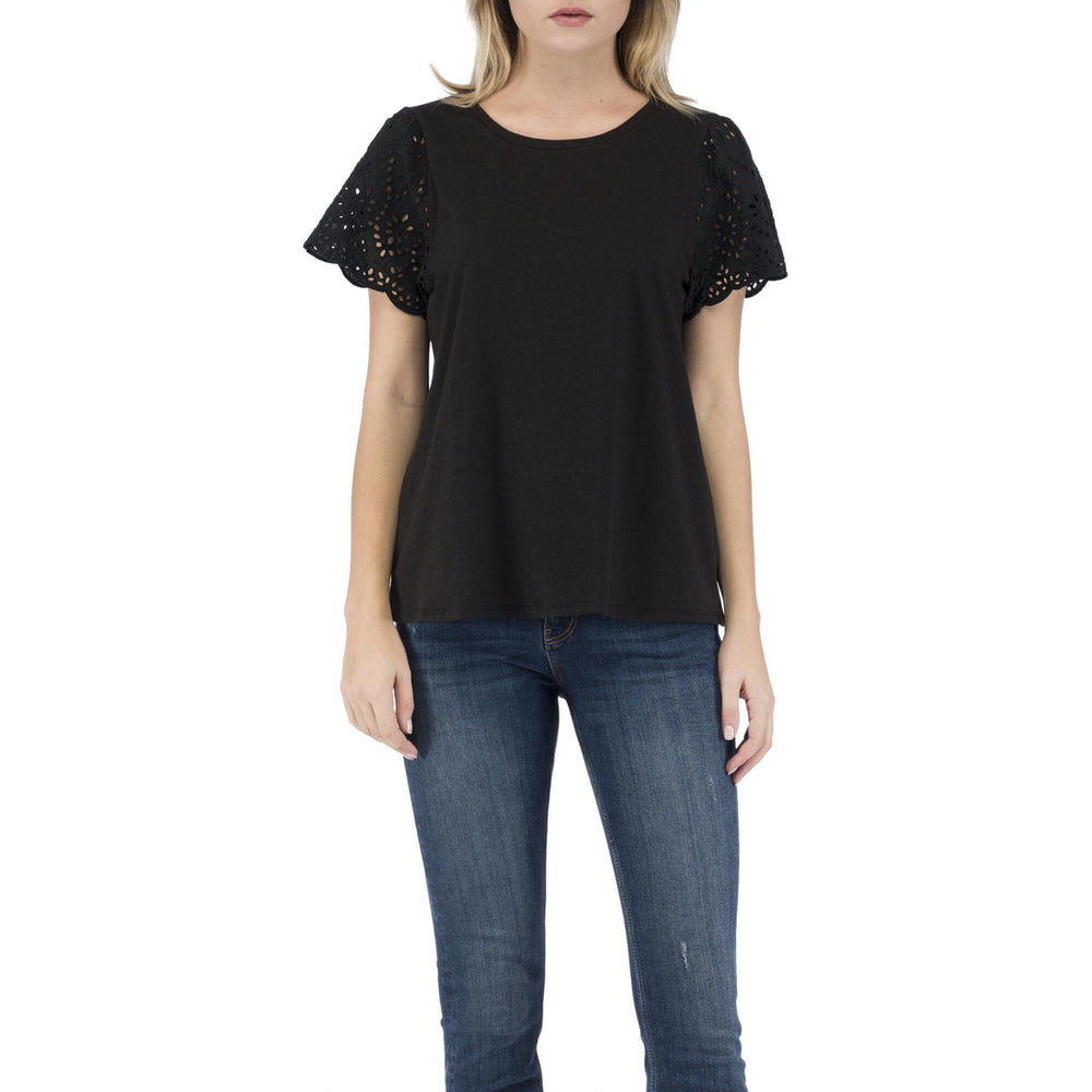 Bobeau, Women - Shirts & Tops,  Bobeau Nola Eyelet Sleeve Top