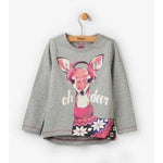 Hatley, Girl - Tees,  Hatley Oh Deer Long Sleeve Tee