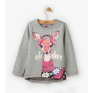 Hatley, Girl - Tees,  Hatley Oh Deer Long Sleeve Tee