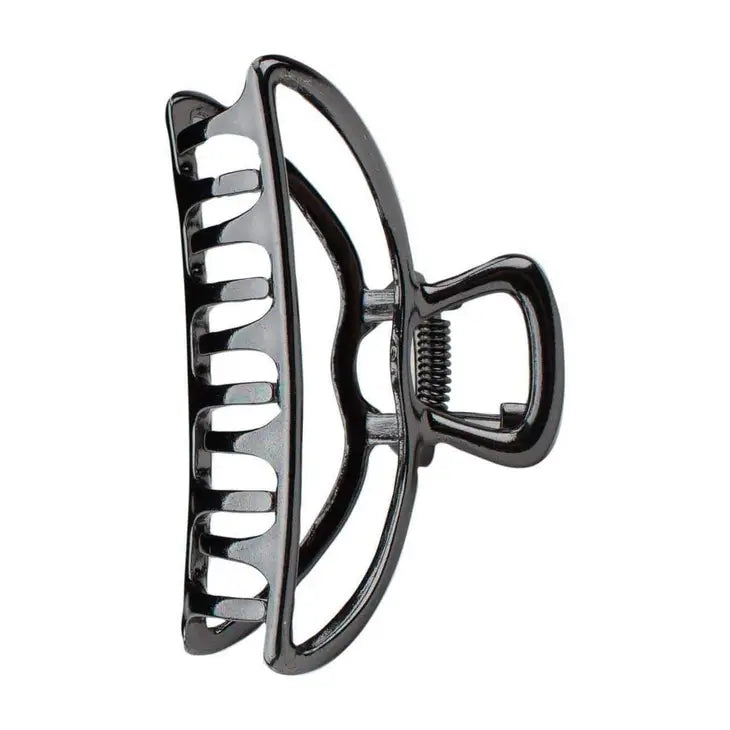 Open Shape Claw Clip - Hematite - Eden Lifestyle