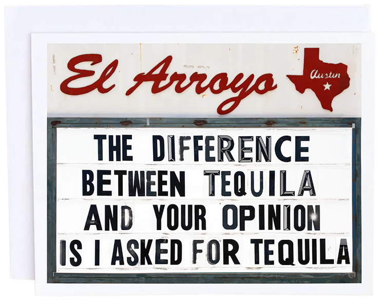 Tequila Opinion Card - Eden Lifestyle