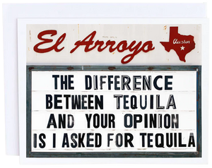 Tequila Opinion Card - Eden Lifestyle