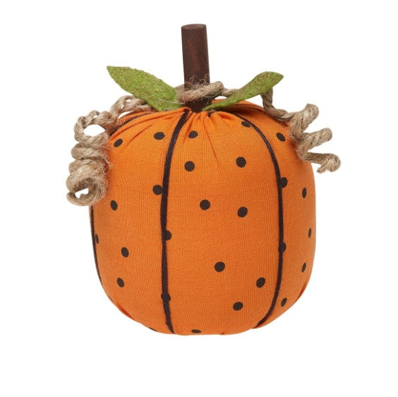 Collins, Home - Decorations,  Small Orange Dot Pumpkin