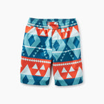 Tea Collection, Boy - Swimwear,  Painted Print Swim Trunks