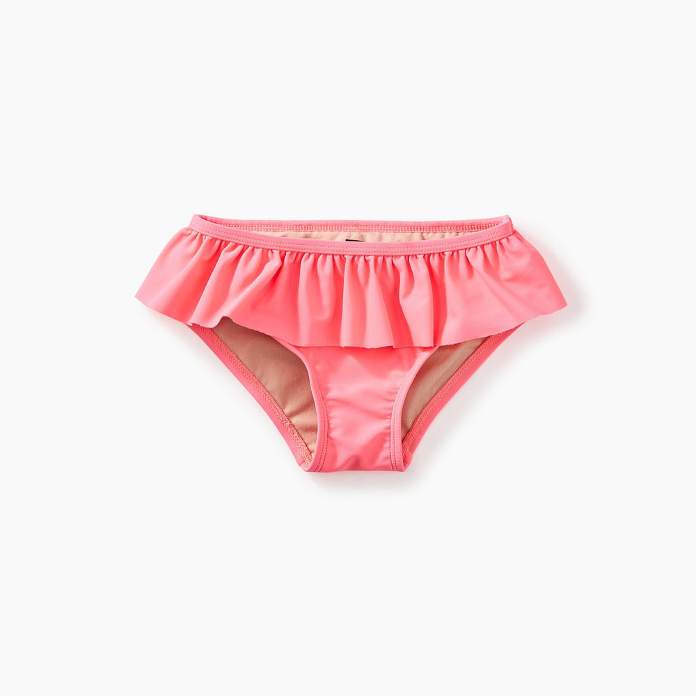 Tea Collection, Girl - Swimwear,  Parasol Solid Ruffled Bikini Bottom