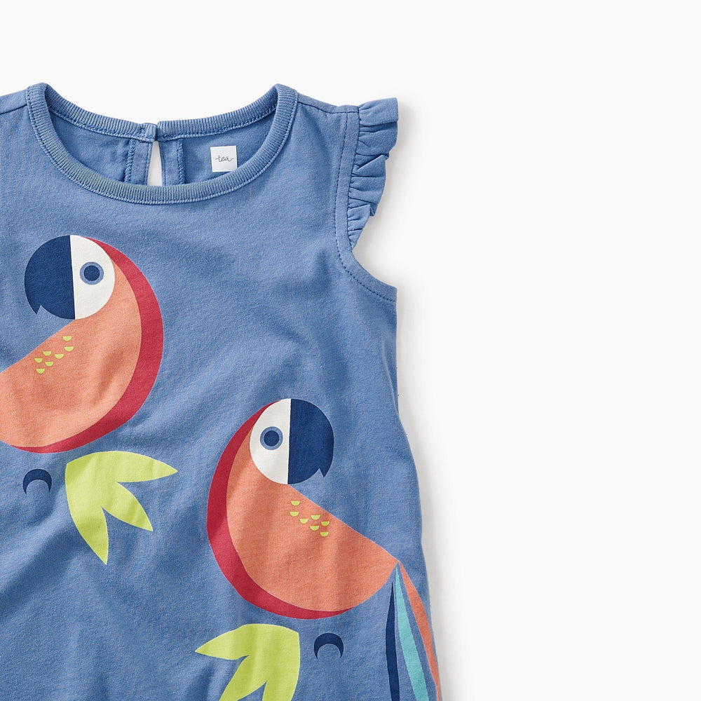 Tea Collection, Baby Girl Apparel - Dresses,  Parrot Graphic Baby Dress