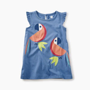 Tea Collection, Baby Girl Apparel - Dresses,  Parrot Graphic Baby Dress