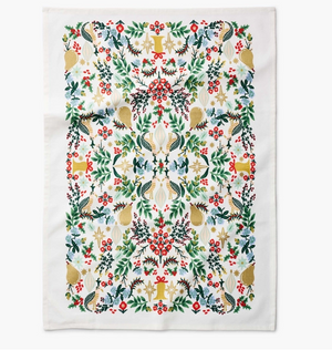 Rifle Paper Co Holiday Partridge Tea Towel - Eden Lifestyle