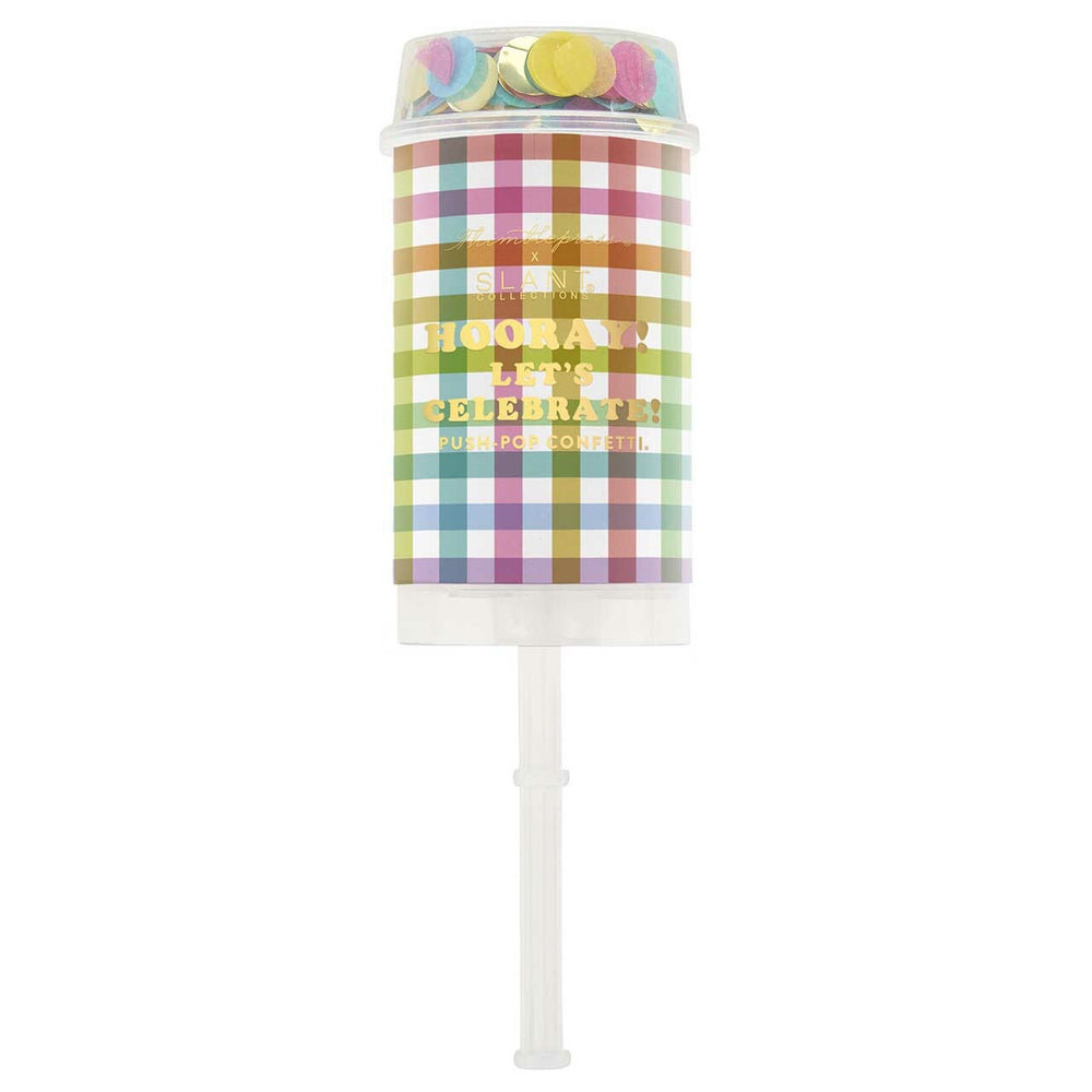 Gingham Party Popper - Eden Lifestyle