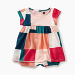 Tea Collection, Baby Girl Apparel - Rompers,  Patchwork Romper Dress