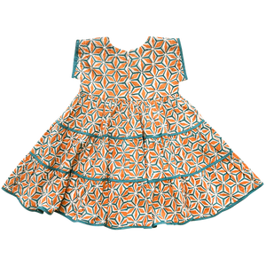 Girls Peachy Dress - Kaleidoscope - Eden Lifestyle