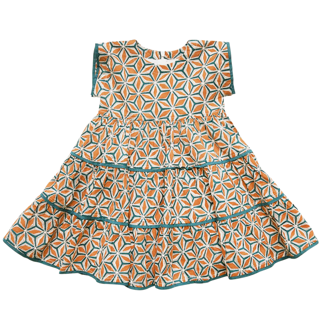 Girls Peachy Dress - Kaleidoscope - Eden Lifestyle