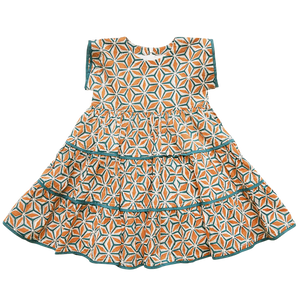 Girls Peachy Dress - Kaleidoscope - Eden Lifestyle