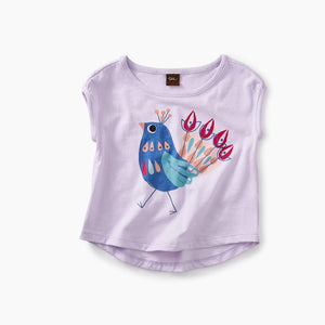 Tea Collection, Baby Girl Apparel - Shirts & Tops,  Peacock Graphic Baby Tee