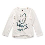 Tea Collection, Girl - Tees,  Peacock Graphic Tee