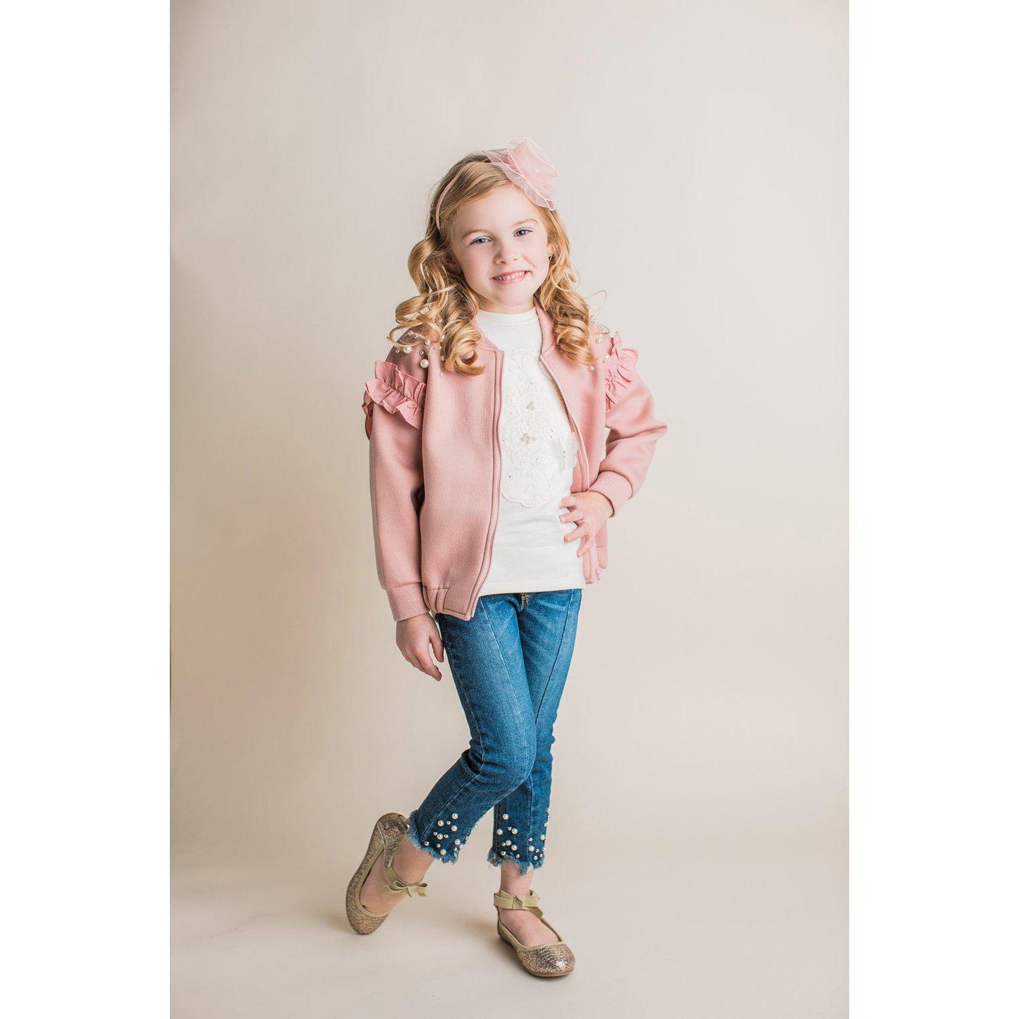 Eden Lifestyle, Girl - Pants,  Pearl Denim