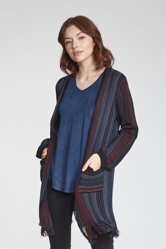 Another Love, Women - Outerwear,  Phoebe Open Front Fringe Cardigan