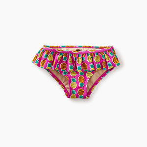 Tea Collection, Girl - Swimwear,  Pineapple Print Ruffle Bikini