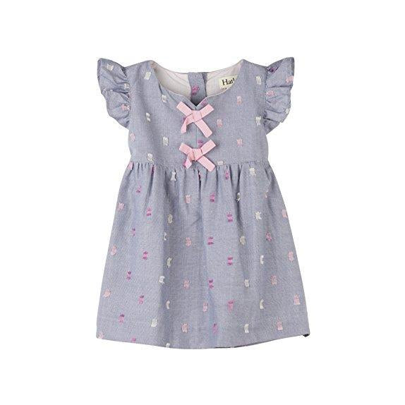 Hatley, Baby Girl Apparel - Dresses,  Hatley Pink Bows Pinafore Dress