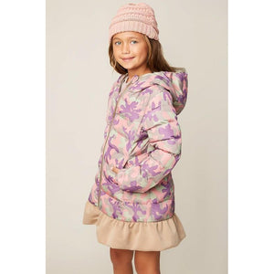 Hayden LA, Girl - Outerwear,  Pink Camo Puffer Jacket